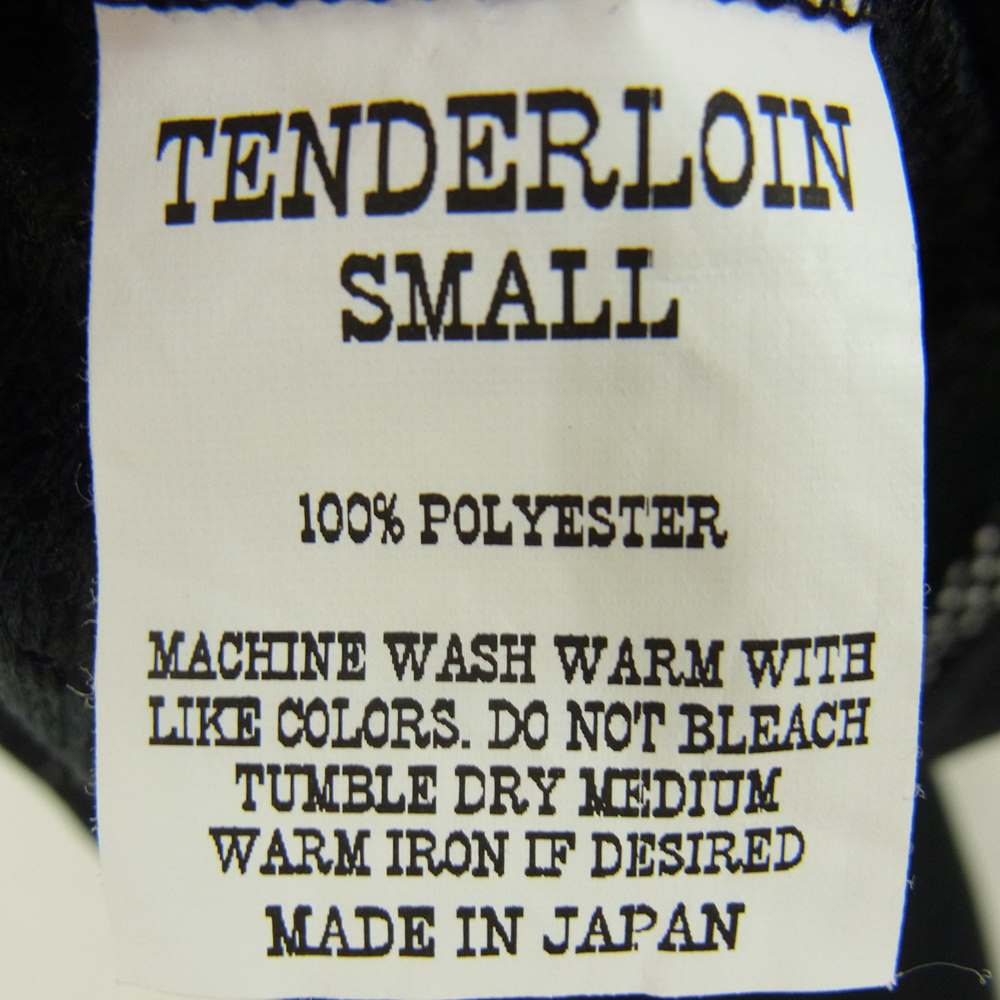 TENDERLOIN テンダーロイン MIX MESH JERSEY PA.C ミックス メッシュ ジャージ IF 6 WAS 9 ii プリント トレーナー ブラック系 S【中古】