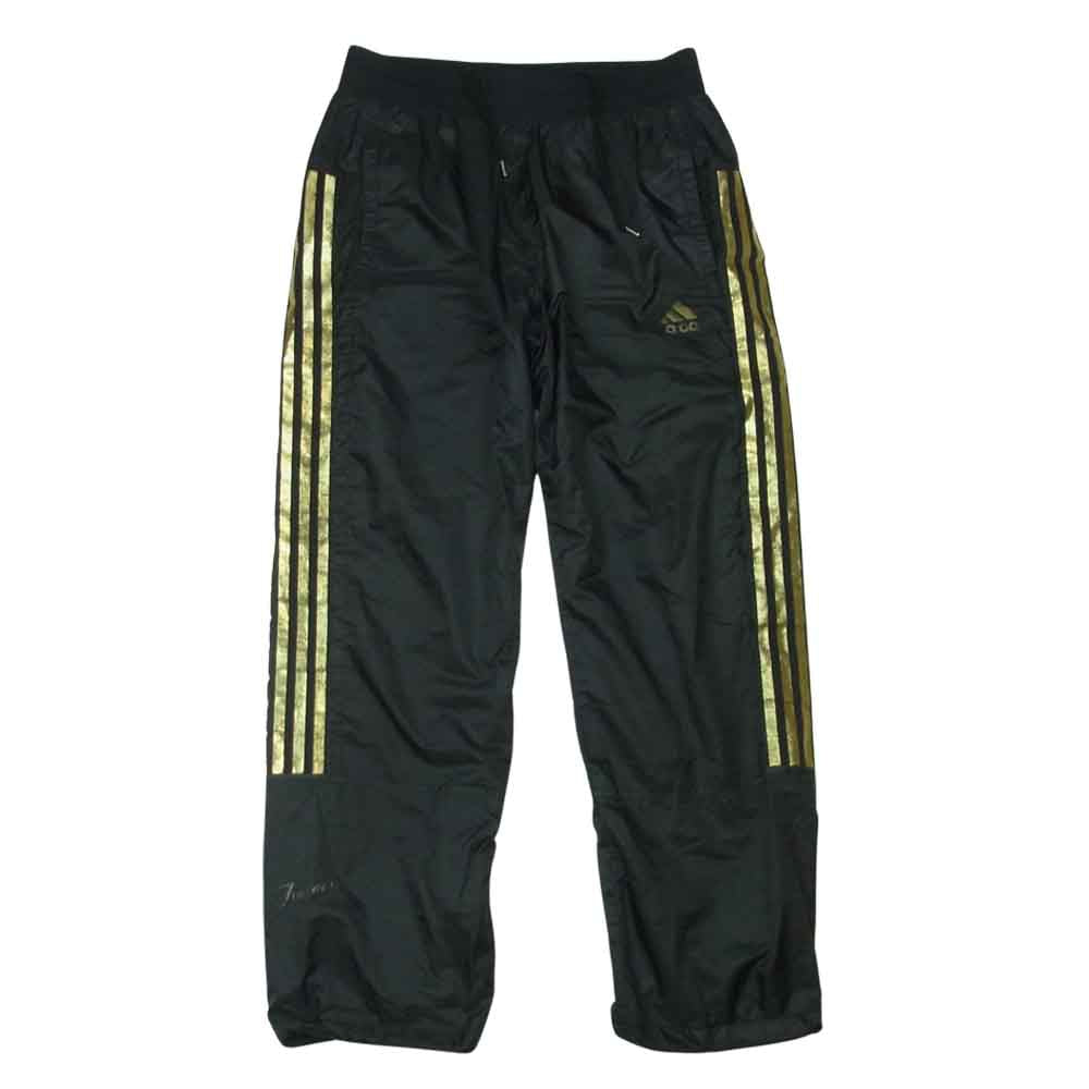 adidas アディダス O74208 JD1049 24karats 24カラッツ ライン ジャージ セットアップ ブラック系 ゴールド系 S【中古】