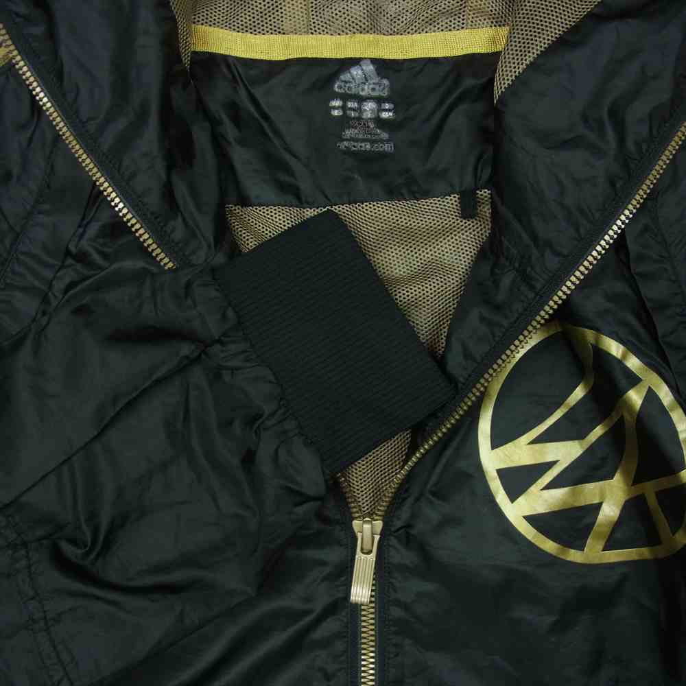 adidas アディダス O74208 JD1049 24karats 24カラッツ ライン ジャージ セットアップ ブラック系 ゴールド系 S【中古】