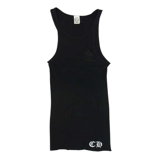 CHROME HEARTS クロムハーツ（原本無） 国内正規品 CHプラス プリント タンクトップ ブラック系 S【中古】