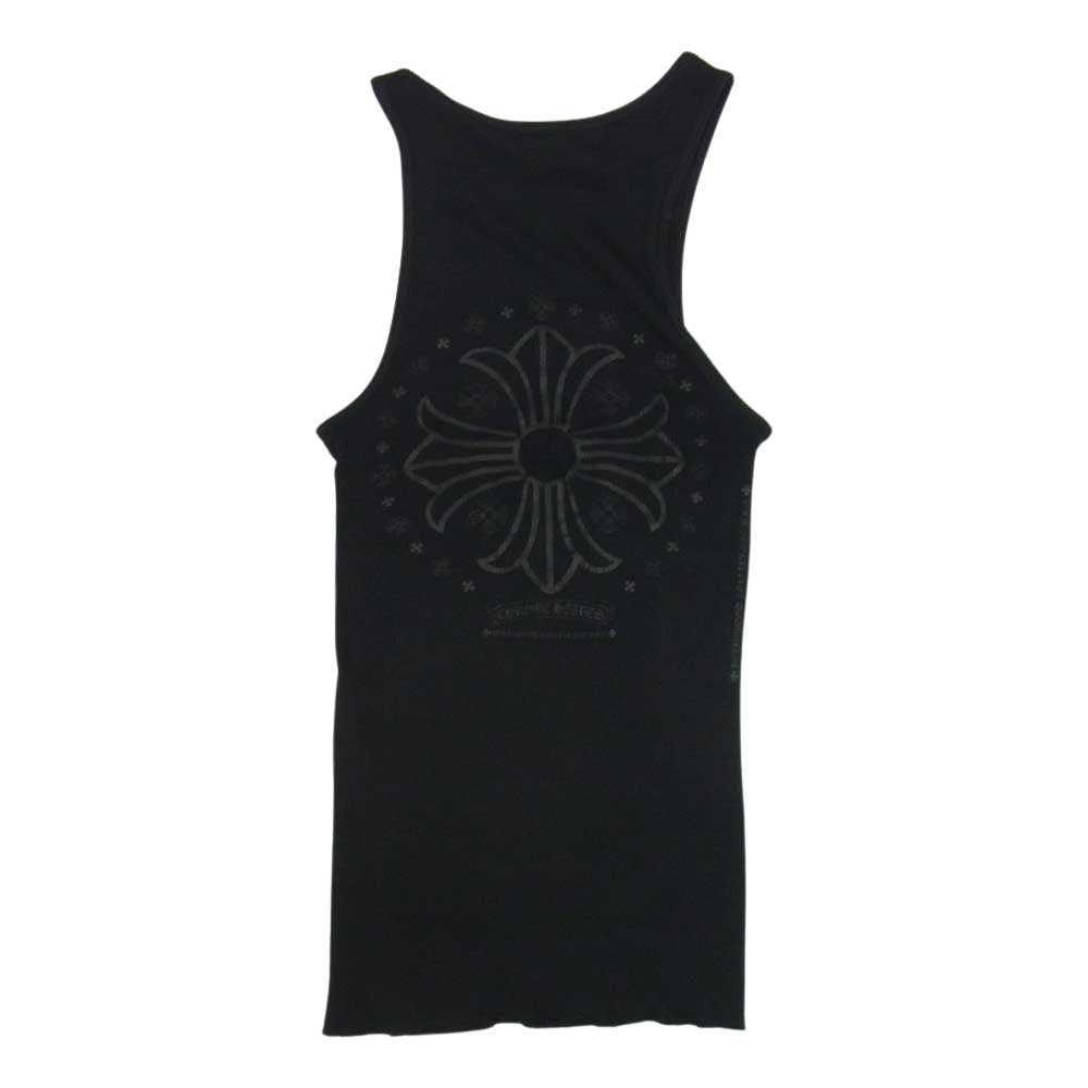 CHROME HEARTS クロムハーツ（原本無） 国内正規品 CHプラス プリント タンクトップ ブラック系 S【中古】
