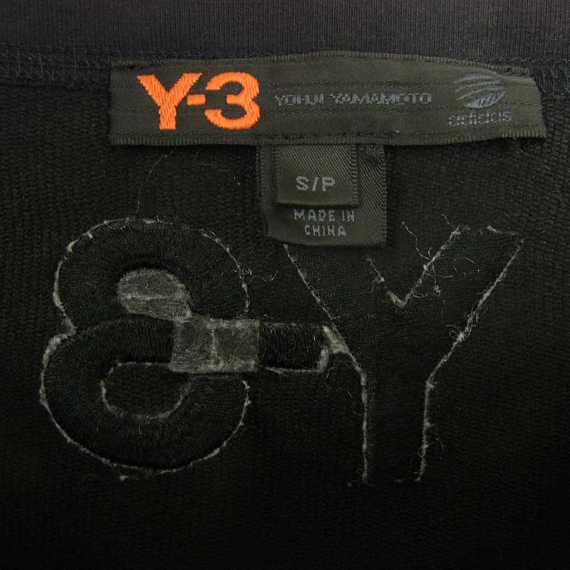 Yohji Yamamoto ヨウジヤマモト Y-3 ワイスリー AK9001 ロゴ刺繍 ボートネック ワンピース ブラック系 S【中古】