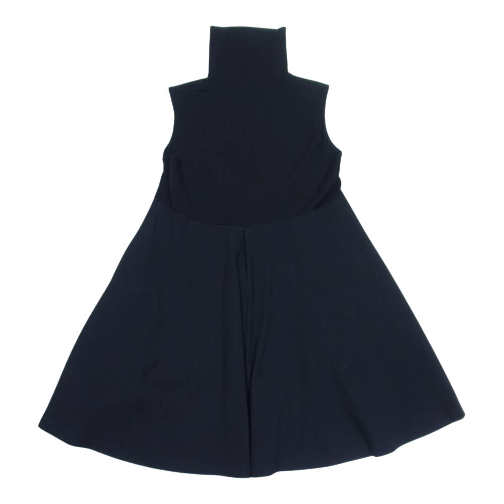 Yohji Yamamoto ヨウジヤマモト ファム 13AW FQ-D01-809 ハイネック ニット切替 ノースリーブ フレア ワンピース ブラック系 1【中古】