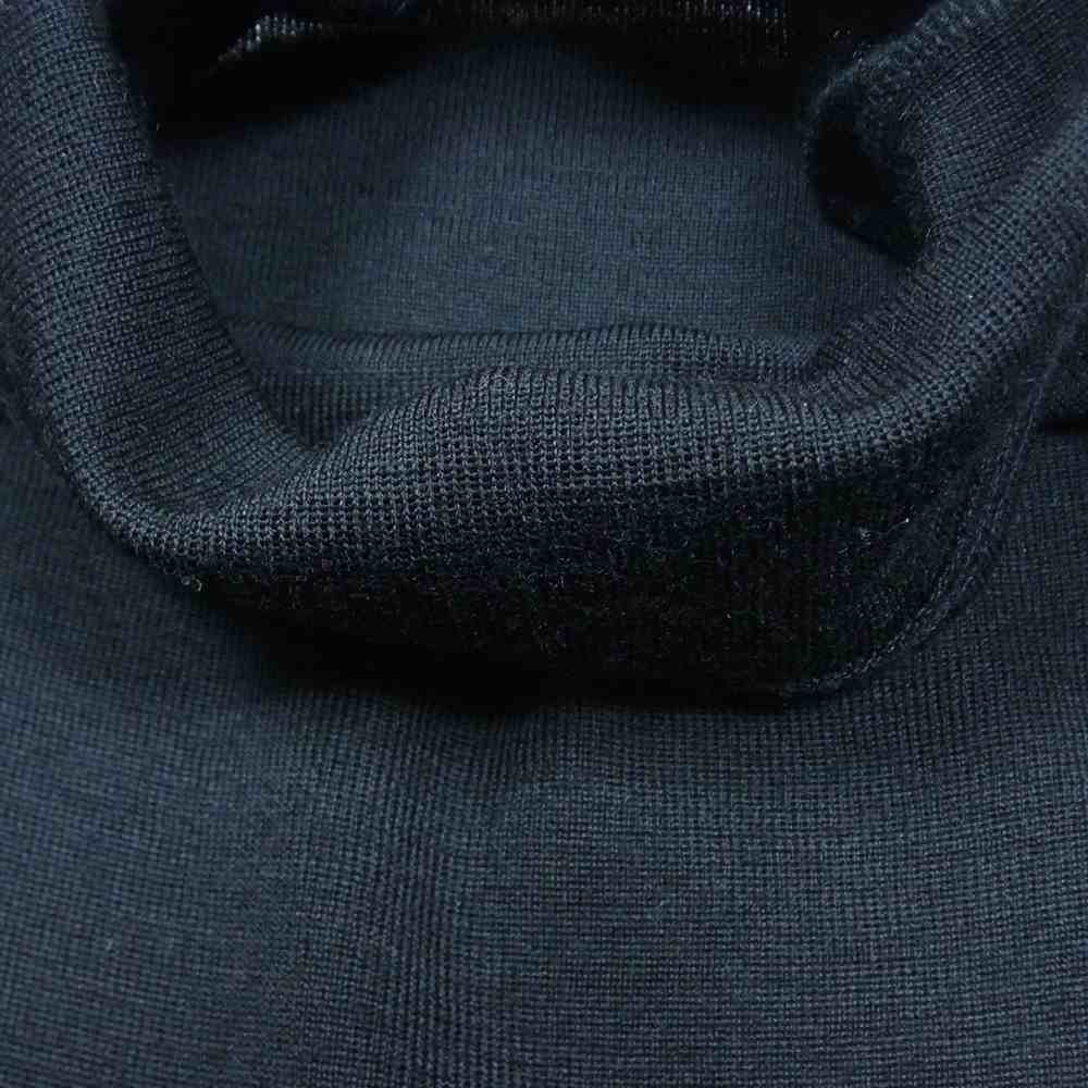 Yohji Yamamoto ヨウジヤマモト ファム 13AW FQ-D01-809 ハイネック ニット切替 ノースリーブ フレア ワンピース ブラック系 1【中古】