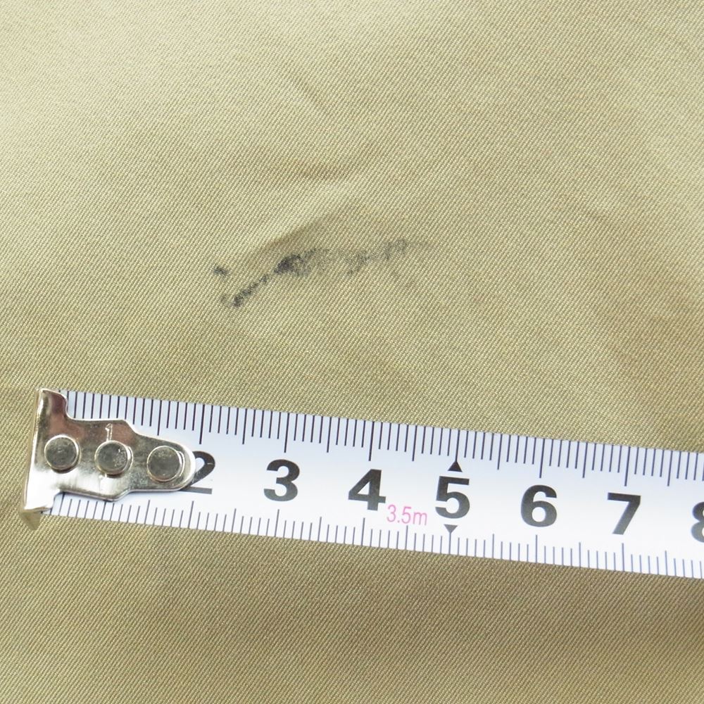 Yohji Yamamoto ヨウジヤマモト FI-C51-001 REGULATION レギュレーション コットンギャバ フレア プリーツ トレンチ コート グレイッシュベージュ系 3【中古】