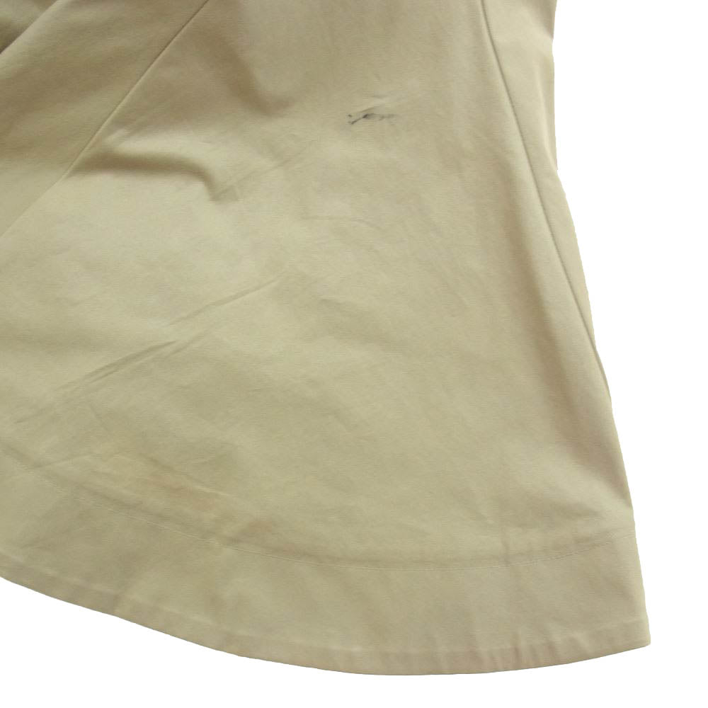 Yohji Yamamoto ヨウジヤマモト FI-C51-001 REGULATION レギュレーション コットンギャバ フレア プリーツ トレンチ コート グレイッシュベージュ系 3【中古】