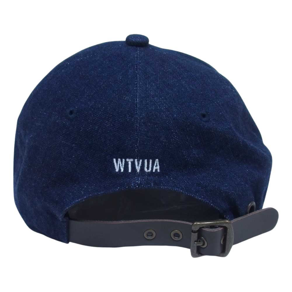 WTAPS ダブルタップス 21AW T-6H 01 CAP/COTTON.DENIM ロゴ刺繍デニム6パネルキャップ インディゴブルー 帽子 212HCDT-HT05