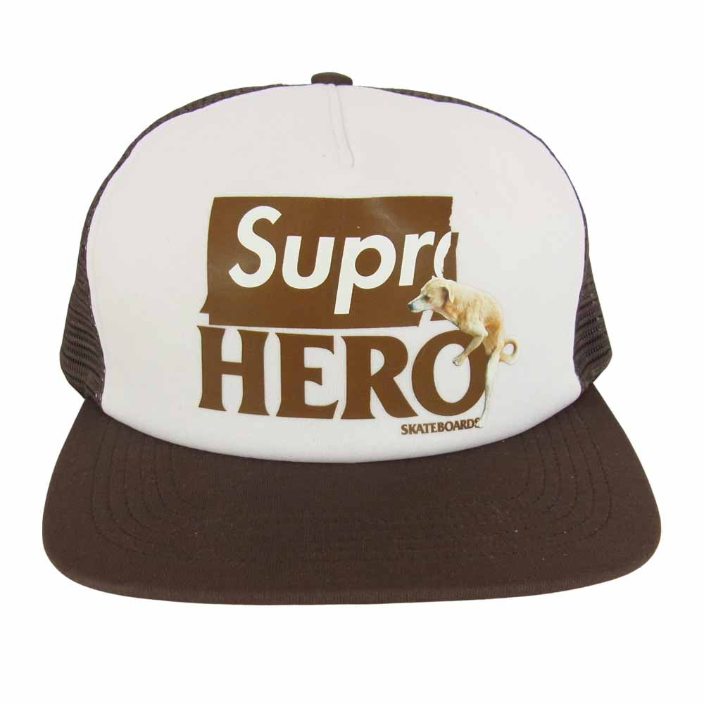 Supreme シュプリーム 22SS ANTIHERO Mesh Back 5-Panel アンタイヒーロー メッシュバック キャップ ブラウン系【中古】