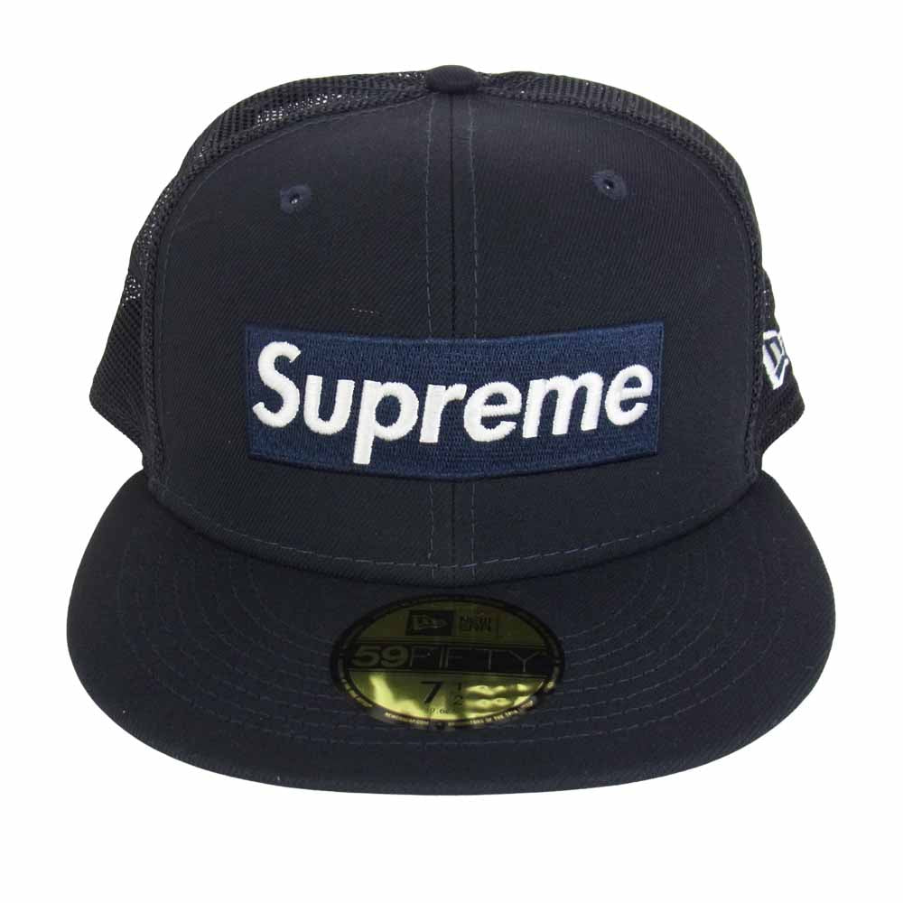 Supreme シュプリーム 22SS box logo mesh back new era ボックスロゴ メッシュ バック ニューエラ キャップ ダークネイビー系 59.6cm【新古品】【未使用】【中古】