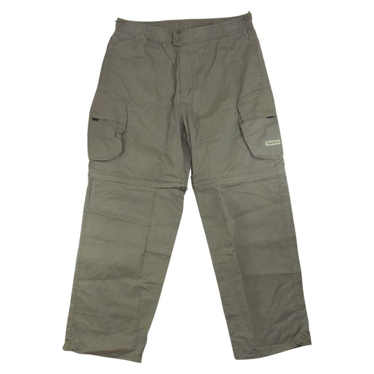 Supreme シュプリーム 22SS cargo zip-off cinch pant カーゴ ジップオフ パンツ グレー系 XL【極上美品】【中古】