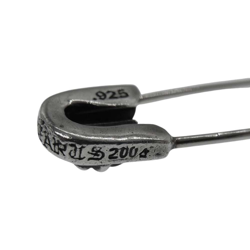 クロムハーツ  SAFETY PIN LG/ラージセーフティピン シルバーネックレストップ メンズ LARGE