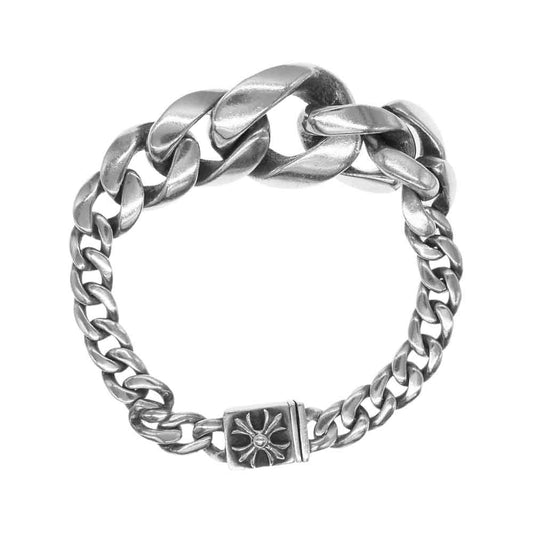 CHROME HEARTS クロムハーツ（原本有） TAPERED CLASSIC LINK テーパード クラシック リンク ブレスレット シルバー系【中古】