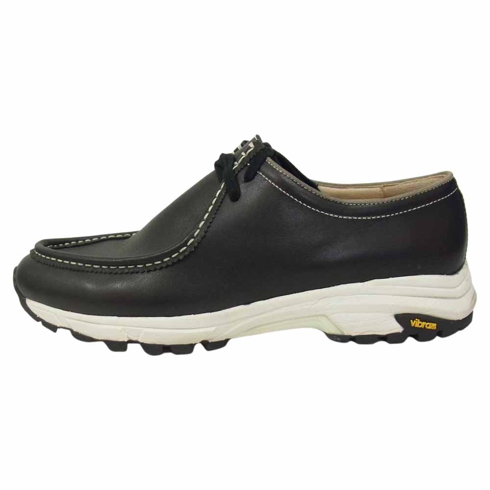 alfredoBANNISTER アルフレッドバニスター モカシン ビブラムソール レザー スニーカー ブラック系 41【中古】