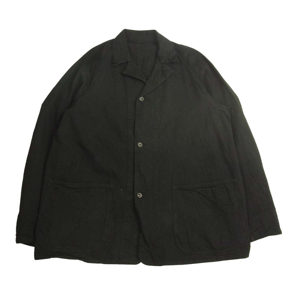COMOLI コモリ 21AW U03-01013 デニム ワーク ジャケット ブラック系 3【中古】
