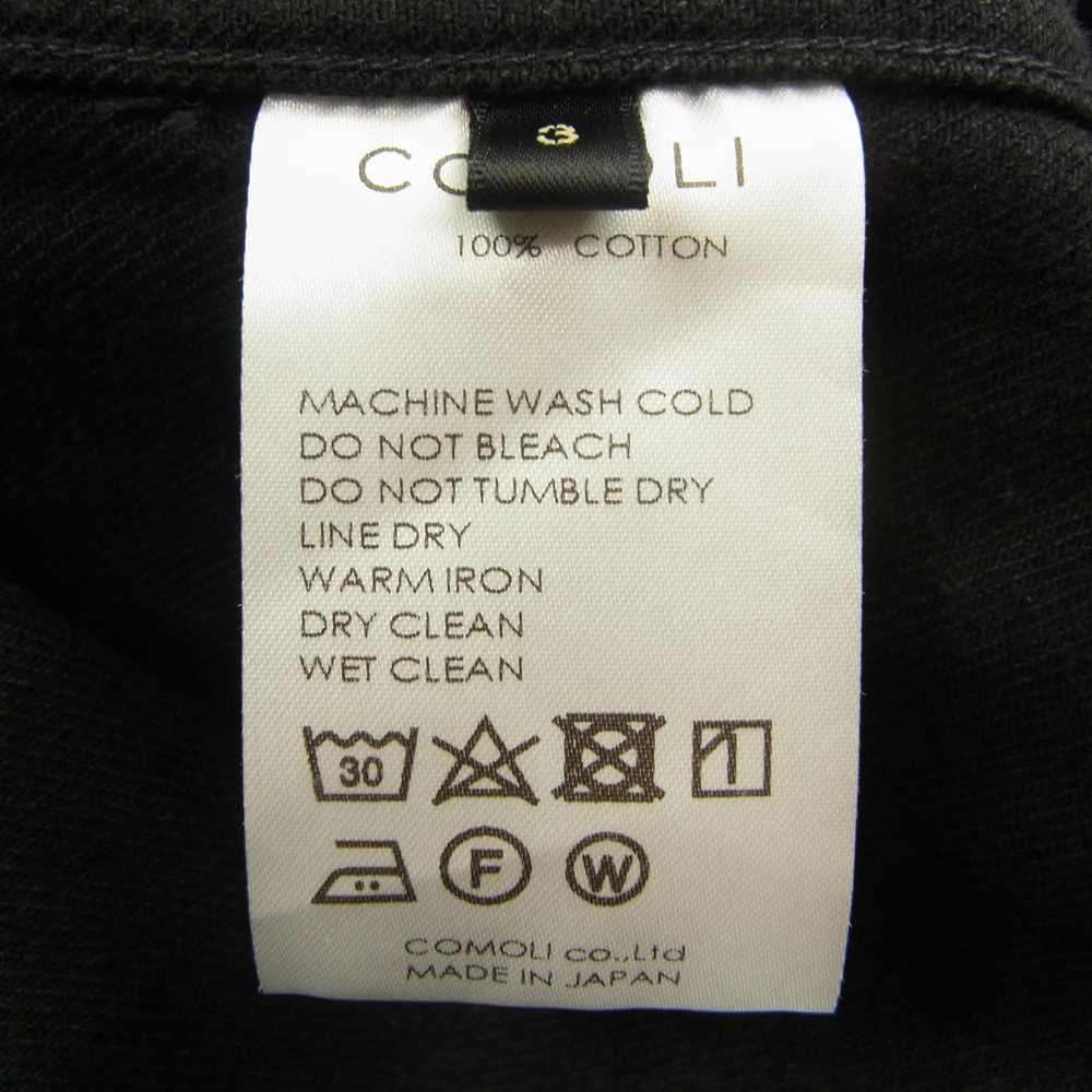 COMOLI コモリ 21AW U03-01013 デニム ワーク ジャケット ブラック系 3