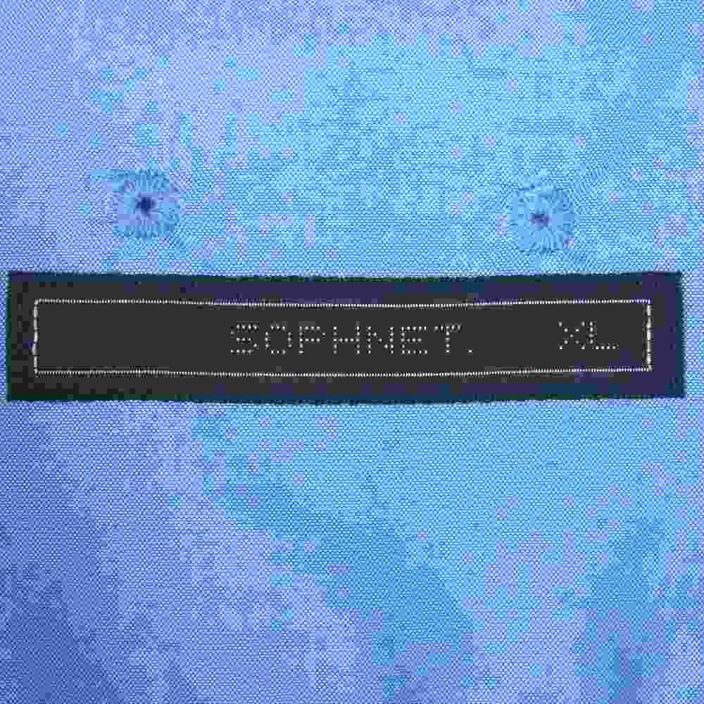SOPHNET. ソフネット 21SS SOPH-210017 HEM PANELED REGULAR COLLAR SHIRT 切替 長袖 シャツ ライトブルー系 ブルー系 XL【新古品】【未使用】【中古】