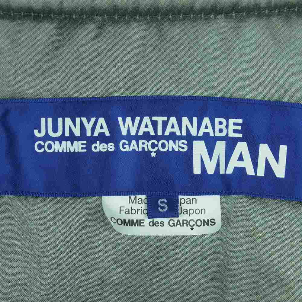 JUNYA WATANABE COMME des GARCONS MAN ジュンヤワタナベコムデギャルソンマン 21AW WH-J029 ナイロンツイル バックプリント MA-1 ミリタリー ジャケット カーキ系 S【美品】【中古】