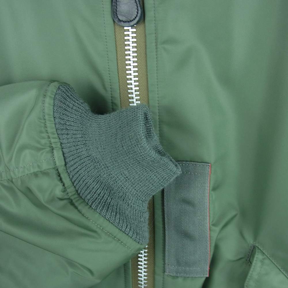 JUNYA WATANABE COMME des GARCONS MAN ジュンヤワタナベコムデギャルソンマン 21AW WH-J029 ナイロンツイル バックプリント MA-1 ミリタリー ジャケット カーキ系 S【美品】【中古】