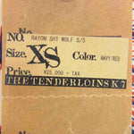 TENDERLOIN テンダーロイン T-RAYON SHT WOLF ウルフ柄 レーヨン オープンカラー シャツ 半袖 レッド系 XS【中古】