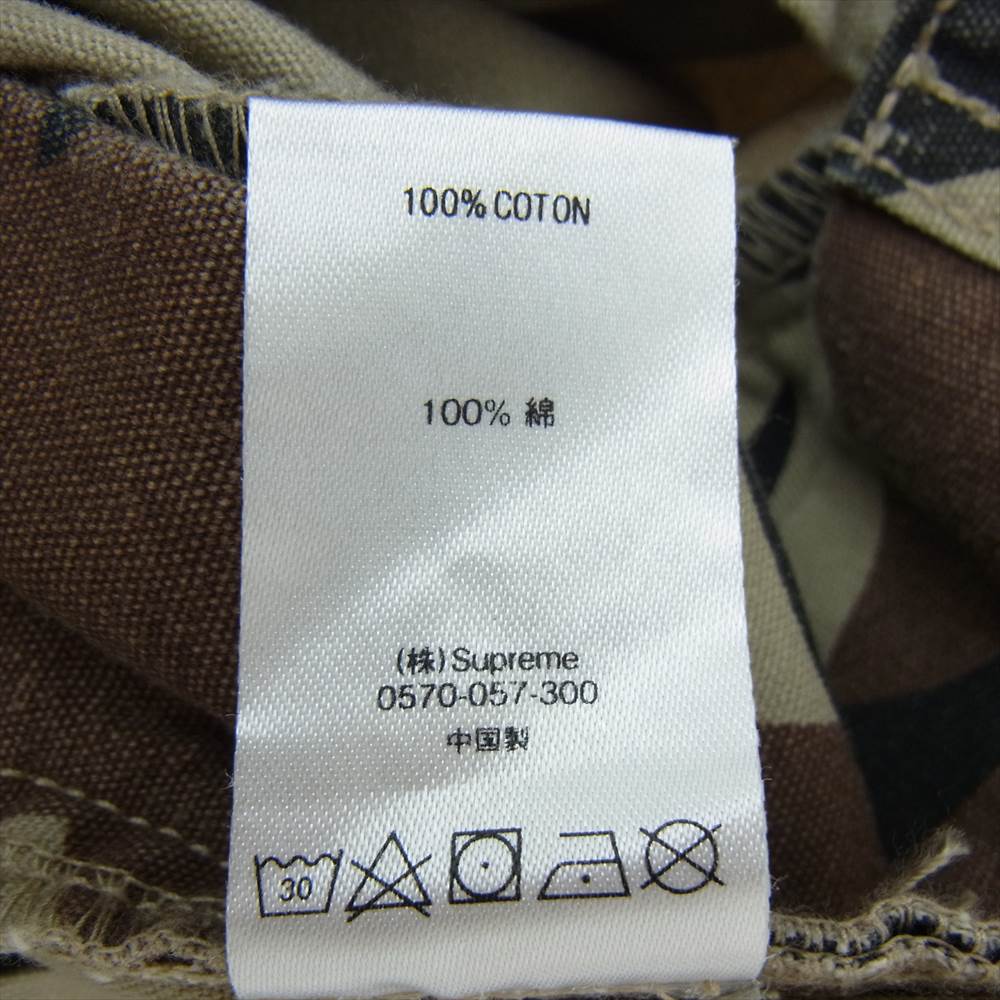 Supreme シュプリーム 19AW Cargo Pant Tan Tribal Camo ロゴ カーゴ パンツ カモ カーキ系 30【中古】