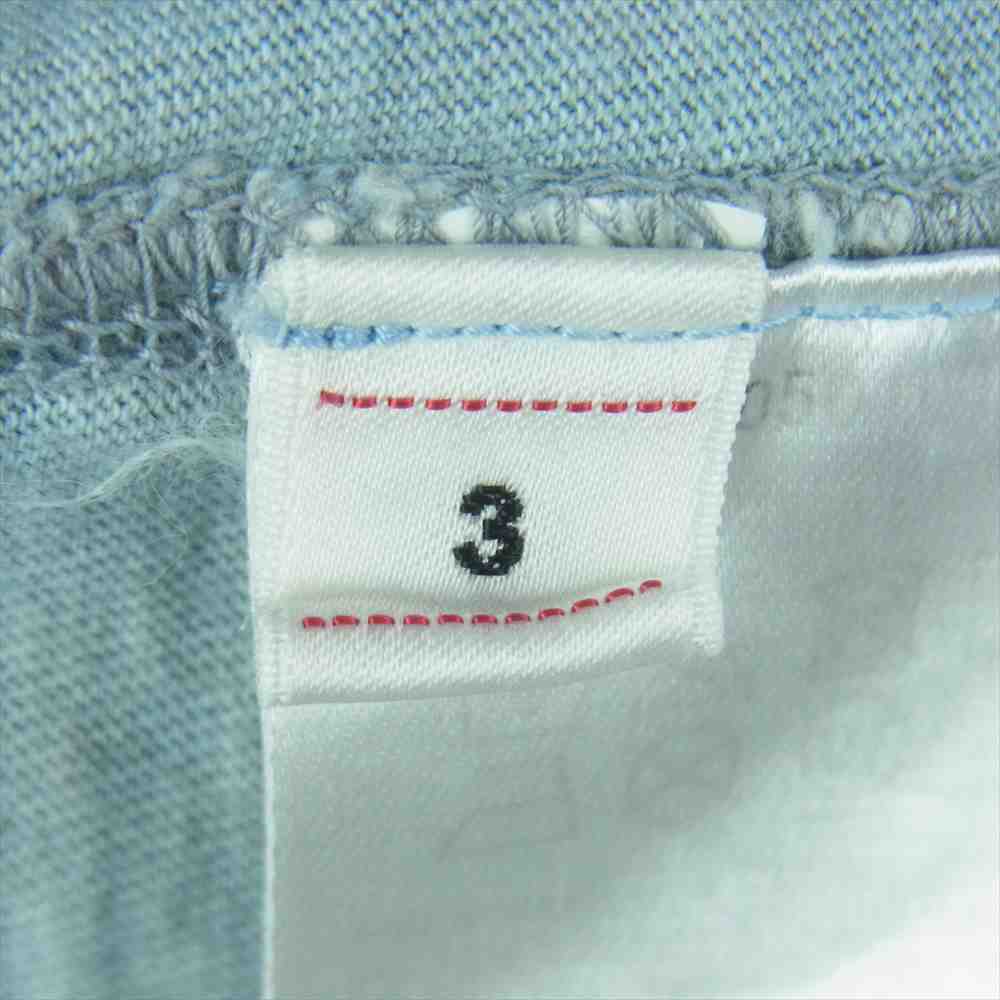 VISVIM ビズビム 18SS 0118105010010 CLUBHOUSE TEE クラブハウス 3/4袖丈 カットソー Tシャツ グレイッシュライトブルー系 3【中古】