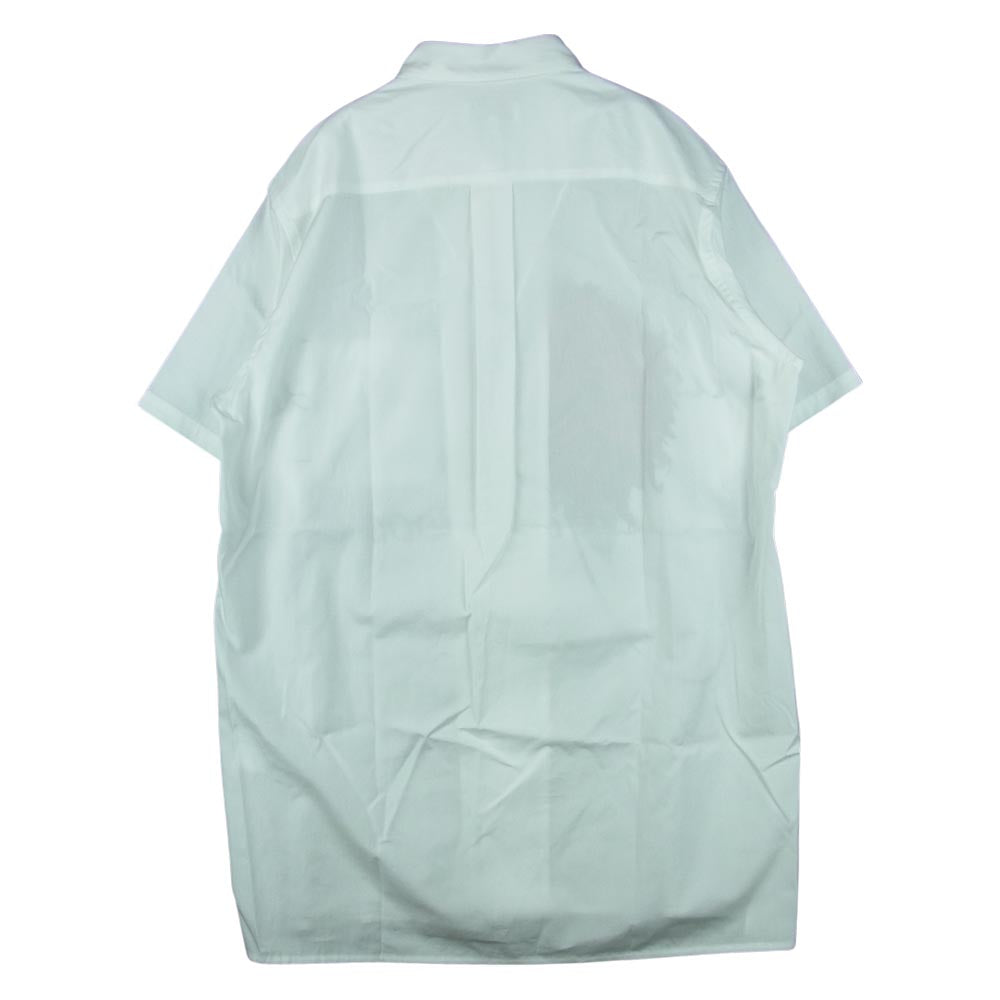 Yohji Yamamoto POUR HOMME ヨウジヤマモトプールオム 22SS HG-B34-047 ダリア プリント ブロード 半袖 シャツ ホワイト系 2【美品】【中古】