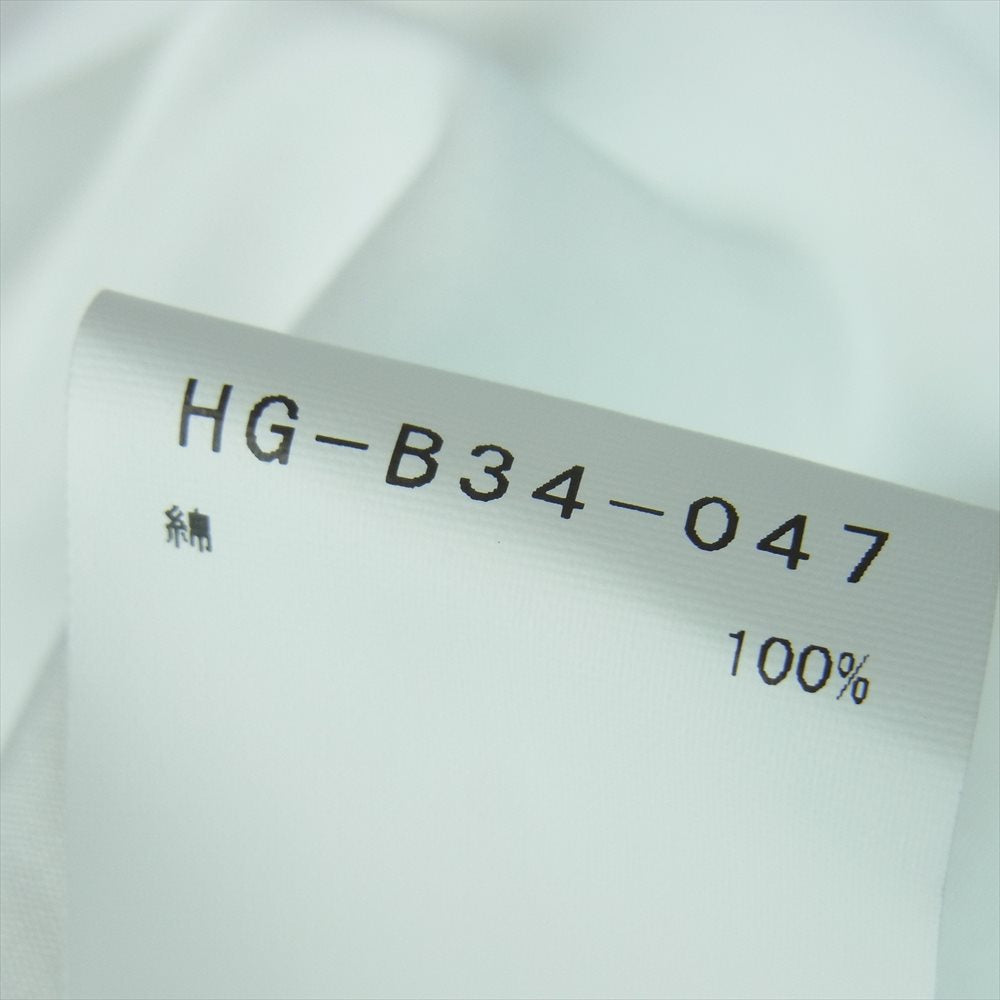 Yohji Yamamoto POUR HOMME ヨウジヤマモトプールオム 22SS HG-B34-047 ダリア プリント ブロード 半袖 シャツ ホワイト系 2【美品】【中古】