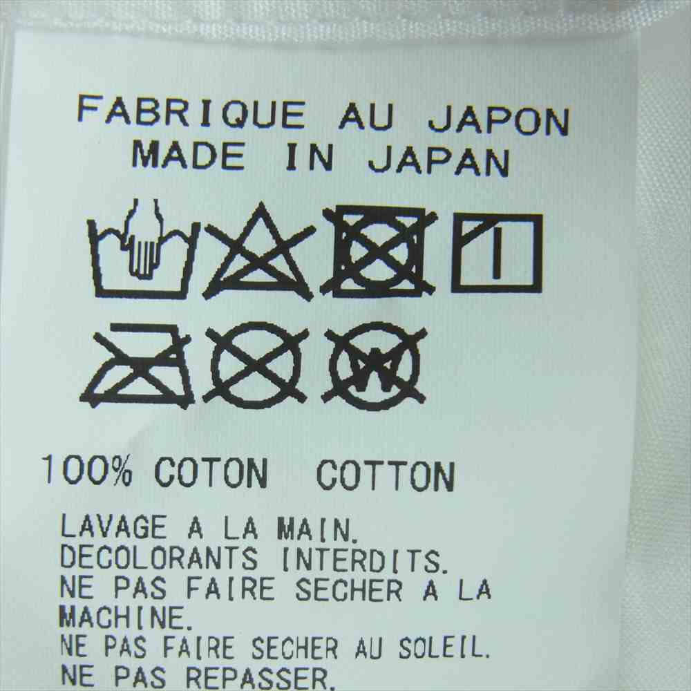 Yohji Yamamoto POUR HOMME ヨウジヤマモトプールオム 22SS HG-B34-047 ダリア プリント ブロード 半袖 シャツ ホワイト系 2【美品】【中古】