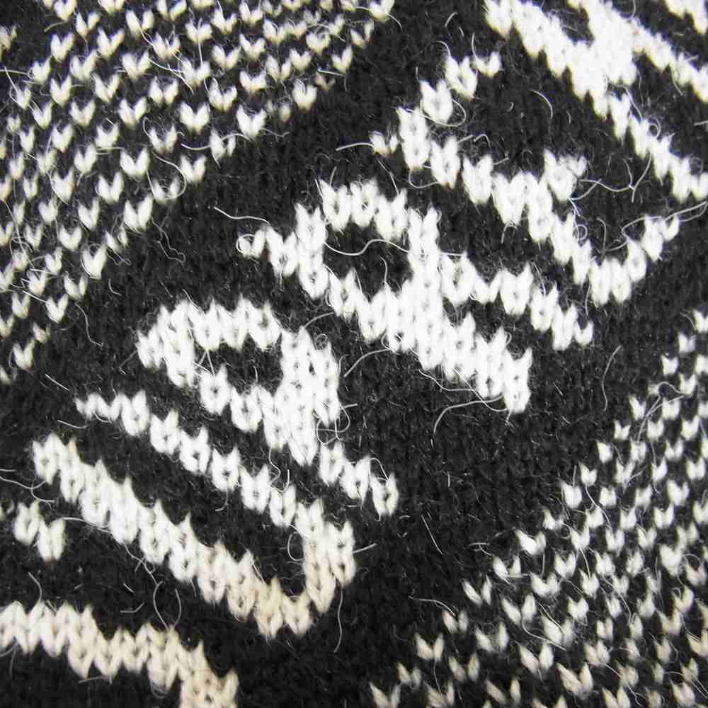 Supreme シュプリーム 21AW Banner Beanie バナー ボンボン ニット帽 ビーニー ブラック系 ホワイト系【美品】【中古】