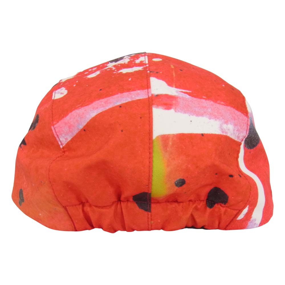 Supreme シュプリーム 20SS GORE-TEX LONG BILL CAMP CAP ゴアテックス 総柄 ペイント プリント ロングビル キャンプ キャップ レッド系【美品】【中古】