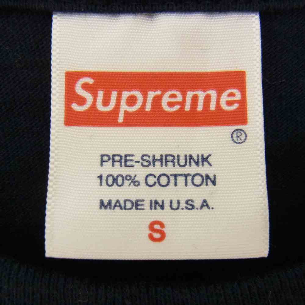 Supreme シュプリーム 20SS Shop Tee NEW YORK CITY 212 966 7799 ショップ 半袖 クラシックロゴ プリント Tシャツ ダークネイビー系 S【中古】