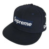 Supreme シュプリーム 21AW New Era New York Yankees Box Logo Cap ニューエラ ニューヨーク ヤンキース ボックスロゴ ベースボール キャップ ダークネイビー系 58.7cm【美品】【中古】