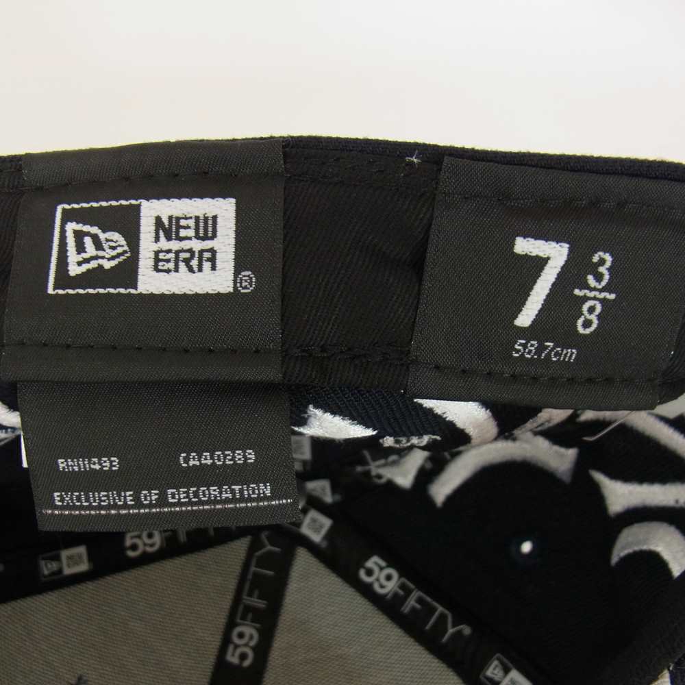 Supreme シュプリーム 21AW New Era New York Yankees Box Logo Cap ニューエラ ニューヨーク ヤンキース ボックスロゴ ベースボール キャップ ダークネイビー系 58.7cm【美品】【中古】