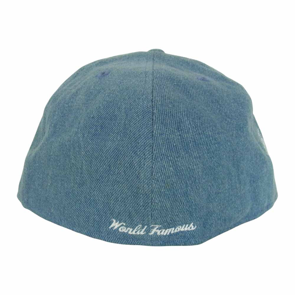 Supreme シュプリーム 12SS New Era Box Logo Cap ニューエラ デニム ボックスロゴ ベースボール キャップ ライトブルー系 59.6cm【中古】