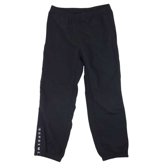 Supreme シュプリーム Warm Up Pant ウォーム アップ ナイロン 裾ジップ ジョガー イージー パンツ ブラック系 S【美品】【中古】