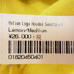 Supreme シュプリーム 20SS Motion Logo Hooded Sweatshirt モーション ロゴ フーデッド プルオーバー パーカー イエロー系 M【中古】