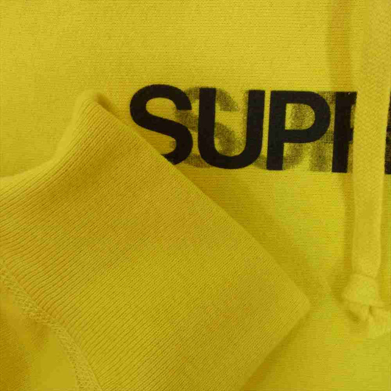 Supreme シュプリーム 20SS Motion Logo Hooded Sweatshirt モーション ロゴ フーデッド プルオーバー パーカー イエロー系 M【中古】