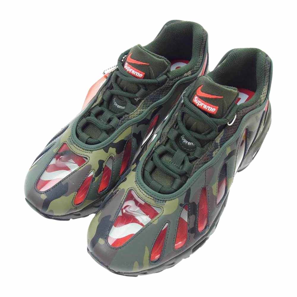 Supreme シュプリーム 21SS CV7652-300 × Nike Air Max 96 Camo ナイキ エアマックス スケルトン カモ グリーン系 27cm【新古品】【未使用】【中古】