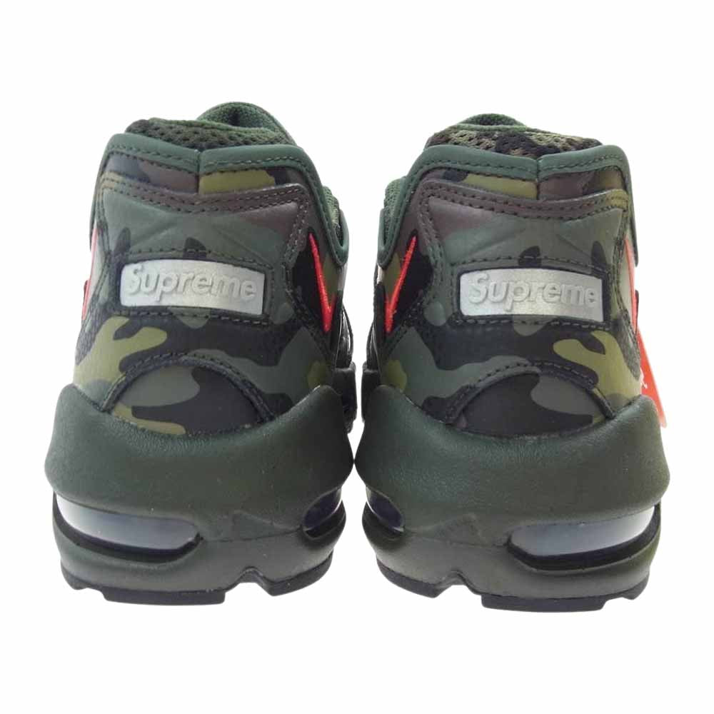 Supreme シュプリーム 21SS CV7652-300 × Nike Air Max 96 Camo ナイキ エアマックス スケルトン カモ グリーン系 27cm【新古品】【未使用】【中古】