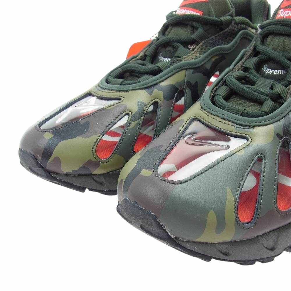 Supreme シュプリーム 21SS CV7652-300 × Nike Air Max 96 Camo ナイキ エアマックス スケルトン カモ グリーン系 27cm【新古品】【未使用】【中古】