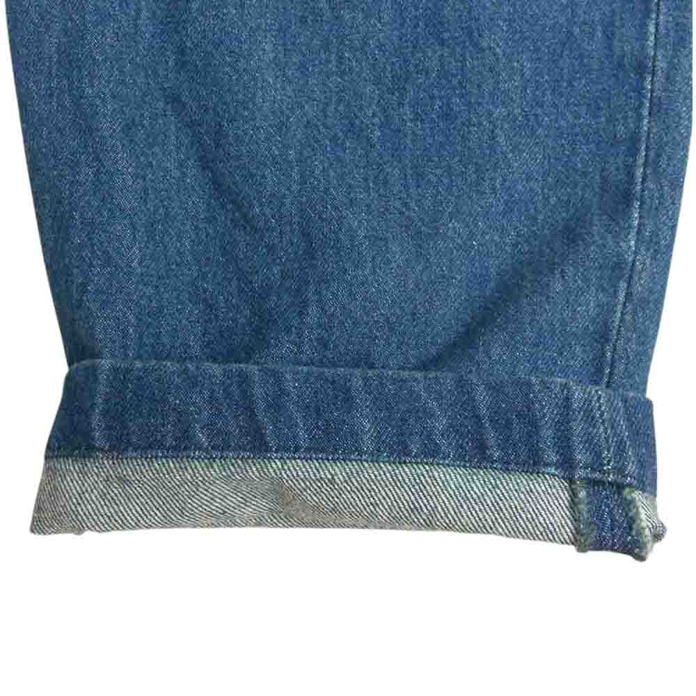 コルテッセ 1タック ワイド テーパード イージー デニム パンツ インディゴブルー系 30【中古】