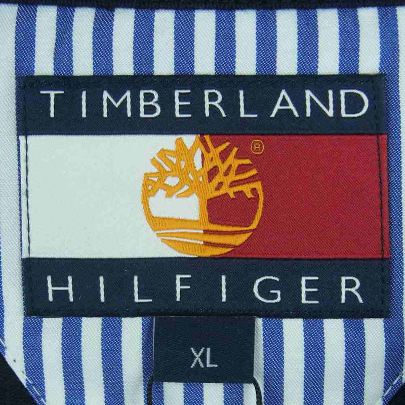 TOMMY HILFIGER トミーヒルフィガー TIMBERLAND ティンバーランド RM FLAG T-SHIRT SS フラッグ 半袖 Tシャツ ダークネイビー系 XL【新古品】【未使用】【中古】