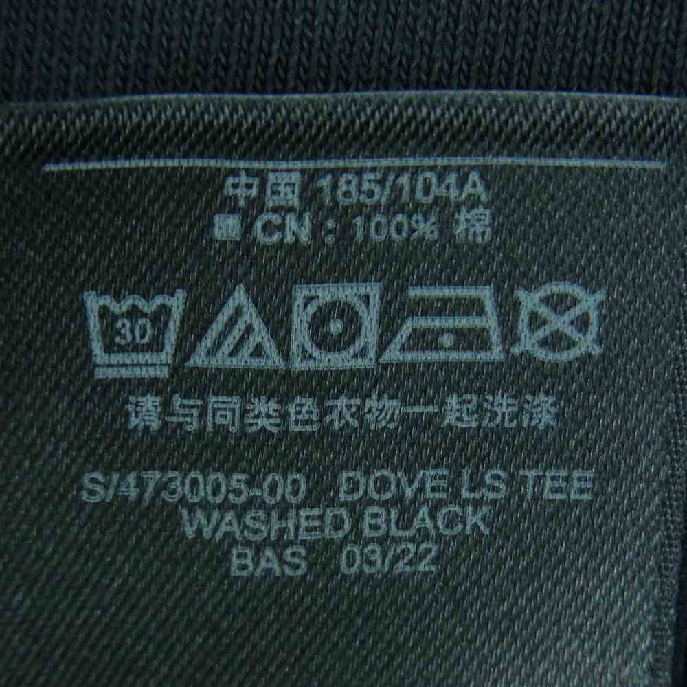 BALENCIAGA バレンシアガ YEEZY GAP ENGINEERED BY イージーギャップ DOVE ロング 長袖 Tシャツ 鳩 WASHED BLACK L【中古】