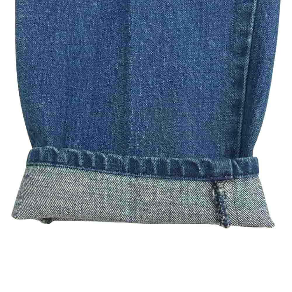 markaware マーカウェア A18C-14PT22C FRONT PLEATED PEGTOP JEANS ORGANIC SELVEDGE DENIM 1タック テーパード デニム パンツ インディゴブルー系 1【中古】