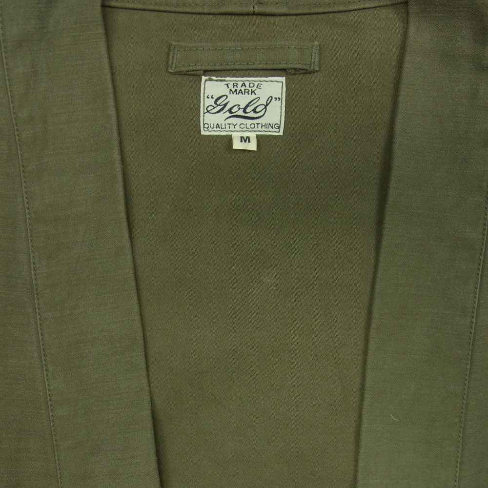 ゴールド 東洋エンタープライズ GL13805 BACKSATIN NORAGI JACKET バックサテン 野良着 ジャケット カーキ系 M【中古】