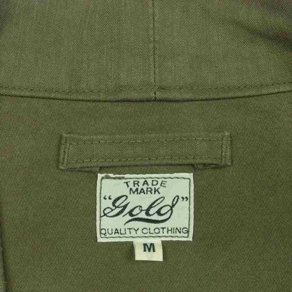 ゴールド 東洋エンタープライズ GL13805 BACKSATIN NORAGI JACKET バックサテン 野良着 ジャケット カーキ系 M【中古】