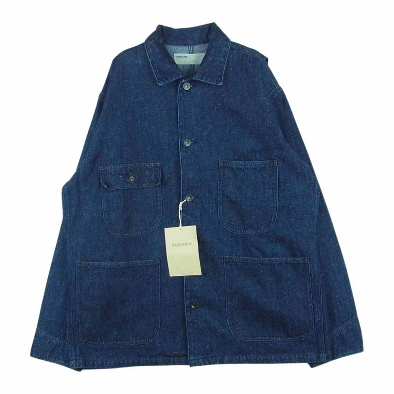 ネサーンス 21A-NSA-JK-02 WORK JACKET デニム カバーオール ワーク ジャケット インディゴブルー系 M【極上美品】【中古】