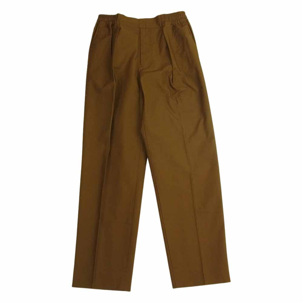 markaware マーカウェア A19C-03PT01C Organic Cotton Weather Cloth Pegtop Easy Trousers オーガニックコットン ウェザークロス テーパード パンツ ブラウン系 1【新古品】【未使用】【中古】