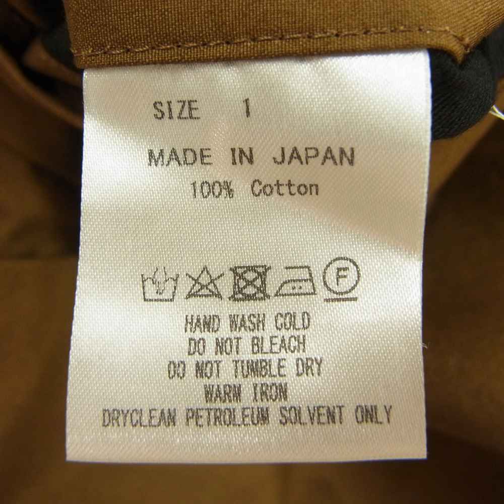 markaware マーカウェア A19C-03PT01C Organic Cotton Weather Cloth Pegtop Easy Trousers オーガニックコットン ウェザークロス テーパード パンツ ブラウン系 1【新古品】【未使用】【中古】