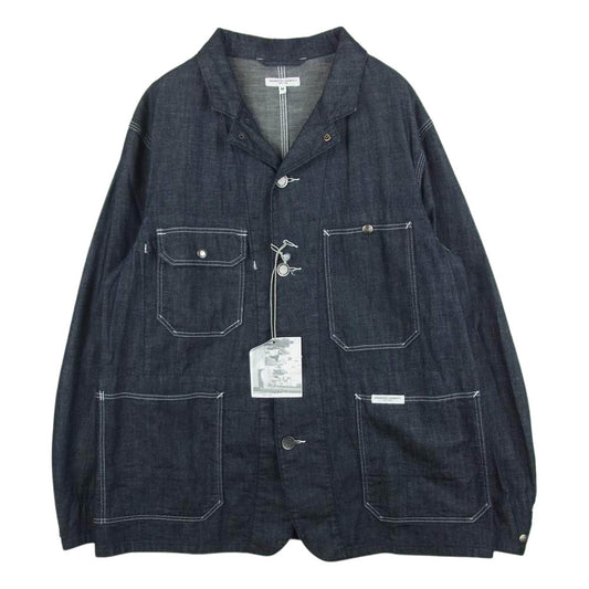 Engineered Garments エンジニアードガーメンツ デニム カバーオール ジャケット グレイッシュインディゴ系 M【極上美品】【中古】